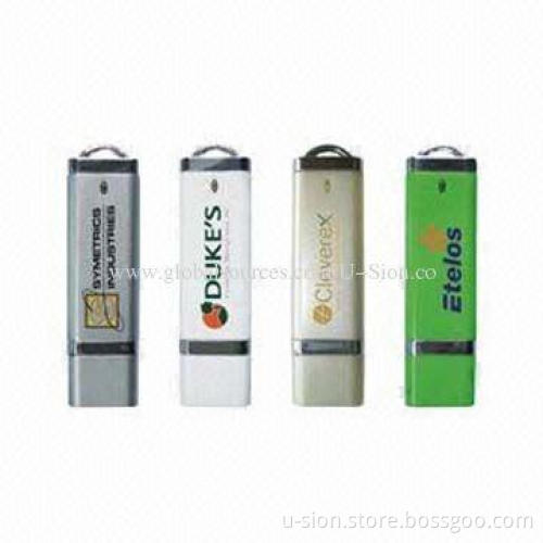 Classic plastic USB drive, branded with your own logo